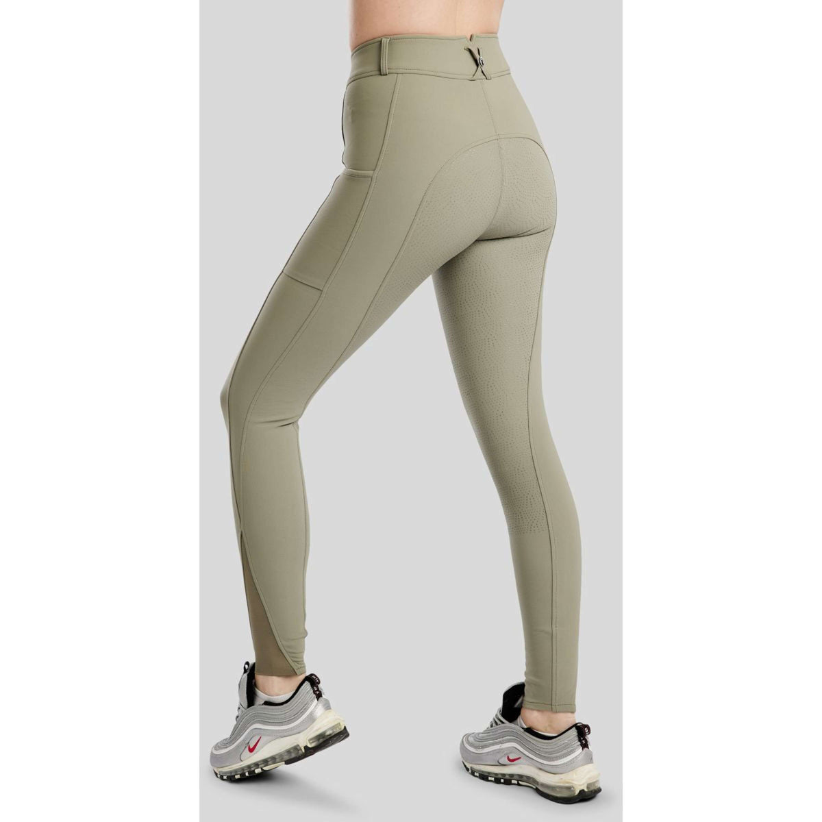 Montar Pantalon d'Équitation Megan Full Grip Dusty Green