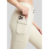 Montar Pantalon d'Équitation Megan Full Grip Gris clair