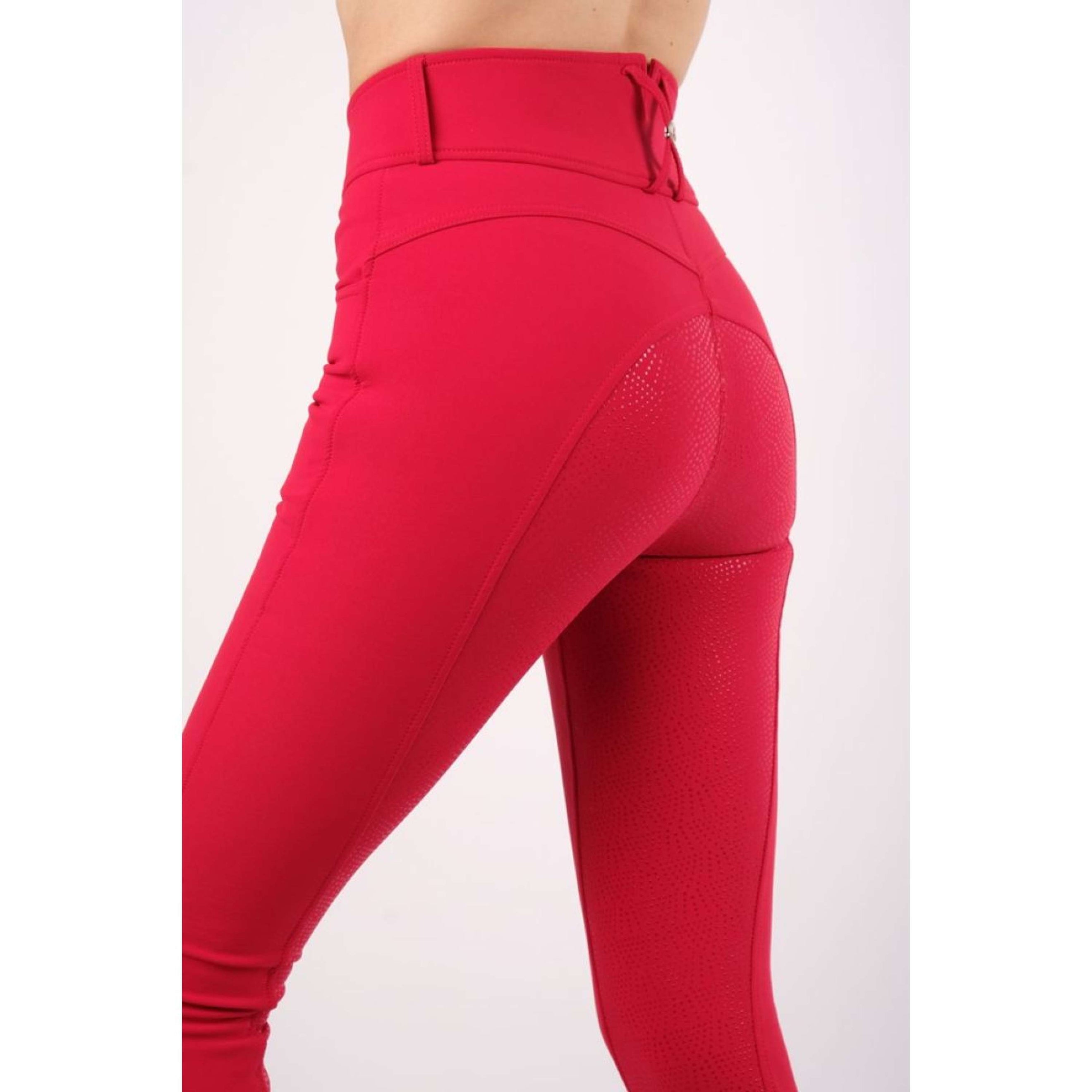 Montar Pantalon d'Équitation Ess Megan Highwaist Full Grip Jester Red