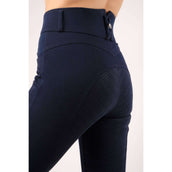 Montar Pantalon d'Équitation Megan Yati Highwaist Full Grip Blue Denim