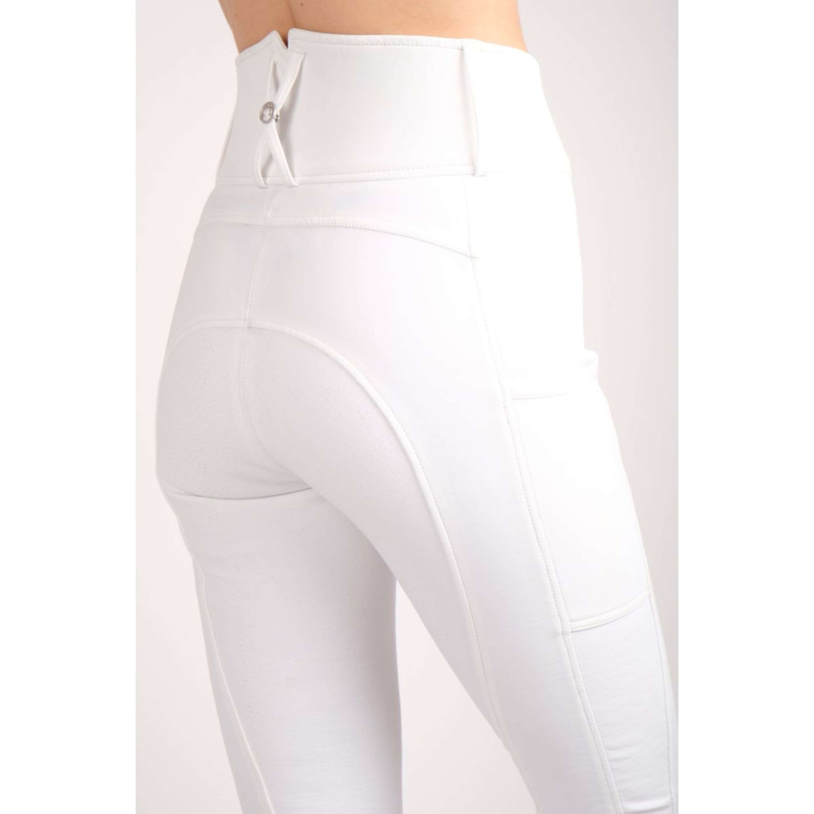 Montar Pantalon d'Équitation Mya extra Highwaist Full Grip Blanc