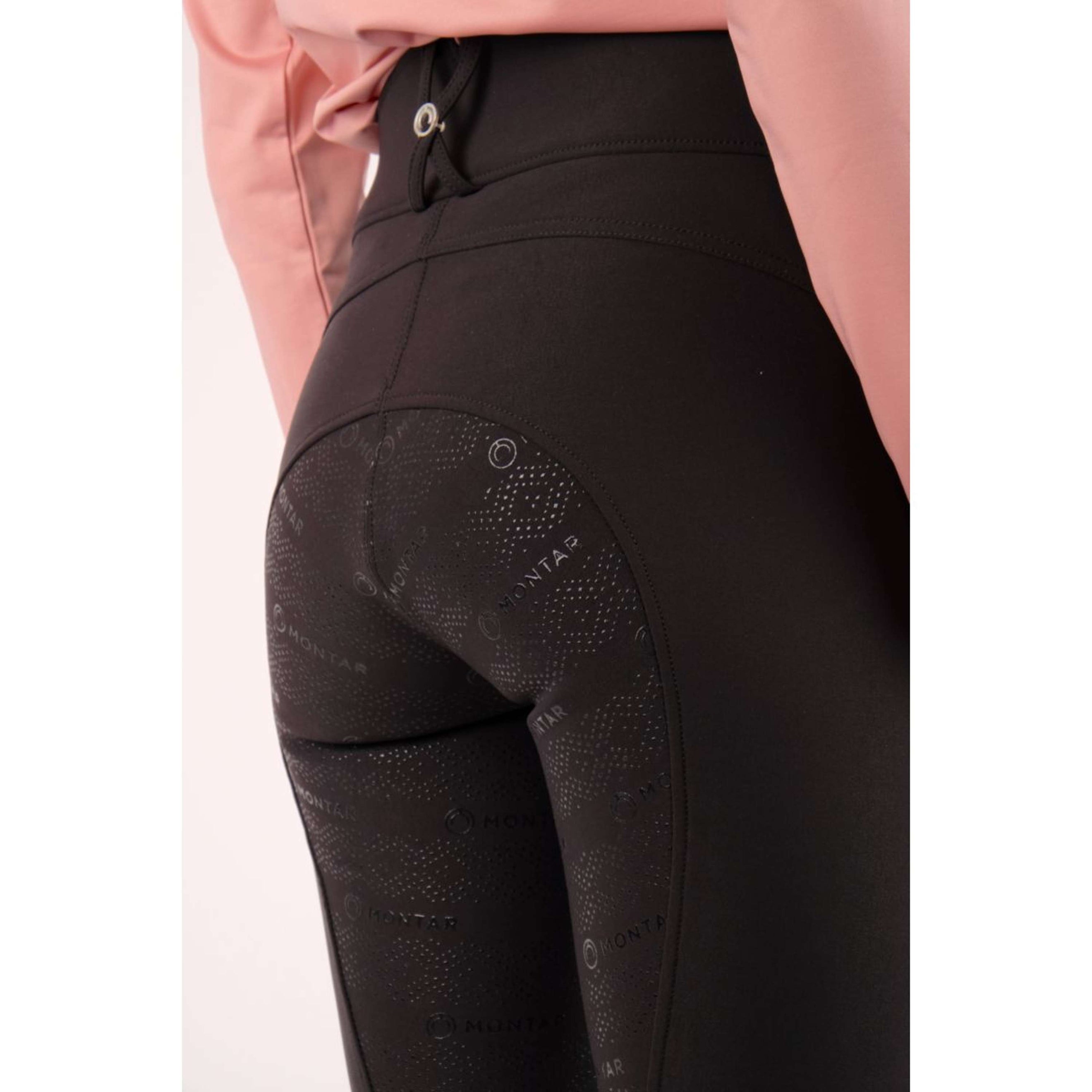 Montar Pantalon d'Équitation Julie Highwaist Full Grip Noir