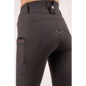 Montar Pantalon d'Équitation Julie Highwaist Full Grip Gris