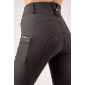 Montar Pantalon d'Équitation Julie Highwaist Full Grip Gris