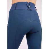 Montar Pantalon d'Équitation Nola Highwaist Full Grip Bleu moyen