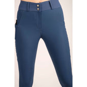 Montar Pantalon d'Équitation Nola Highwaist Full Grip Bleu moyen