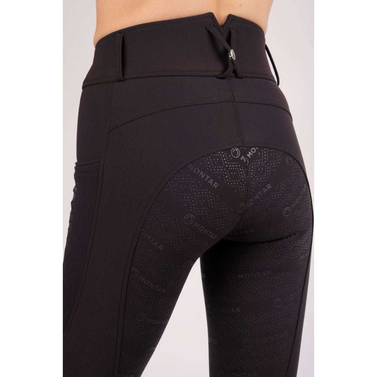 Montar Pantalon d'Équitation Nola Highwaist Full Grip Noir