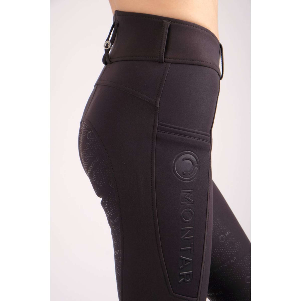 Montar Pantalon d'Équitation Nola Highwaist Full Grip Noir