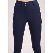 Montar Pantalon d'Équitation Nola Highwaist Full Grip Marin