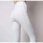 Montar Legging d'Équitation Michelle Rosegold Logo Blanc