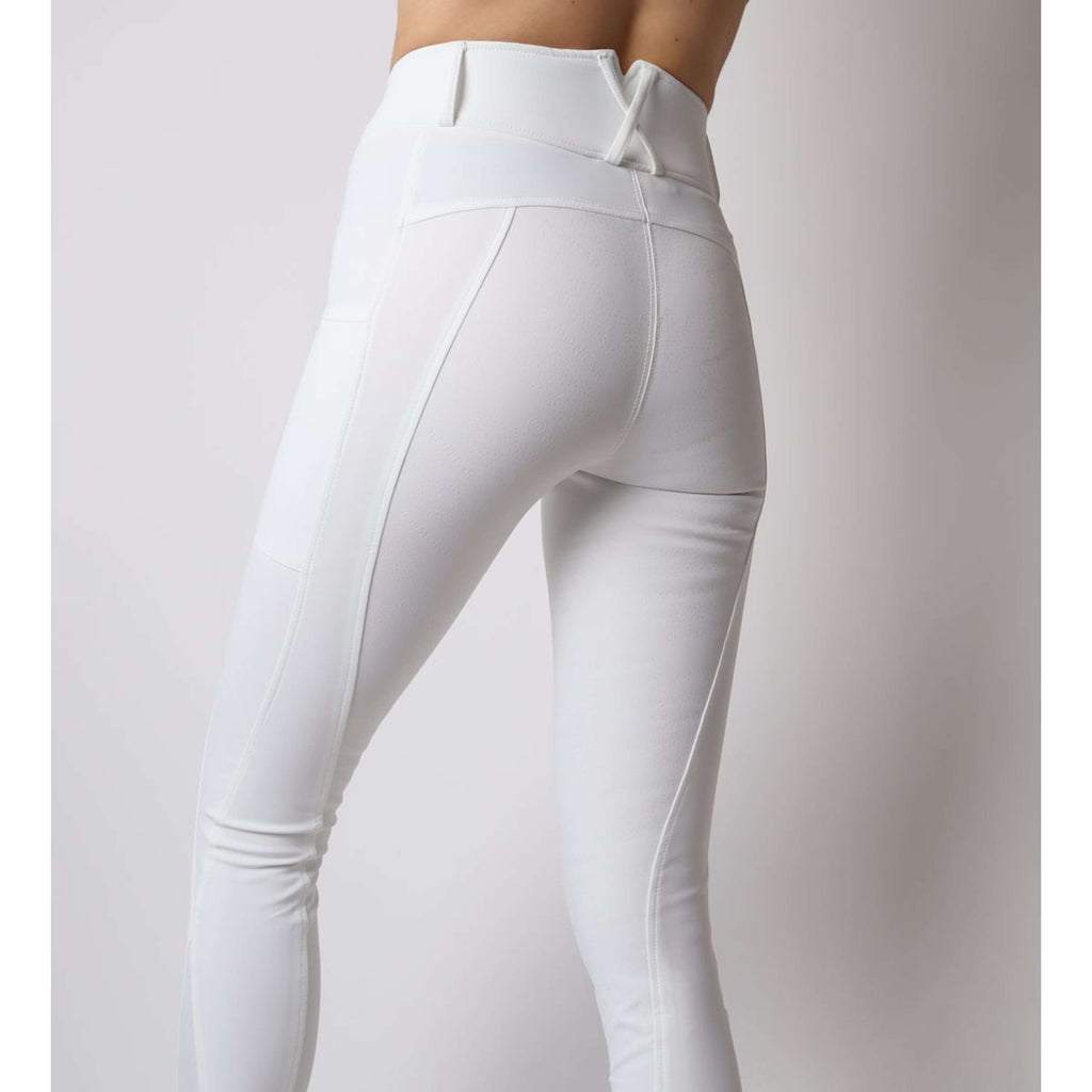 Montar Legging d'Équitation Michelle Rosegold Logo Blanc
