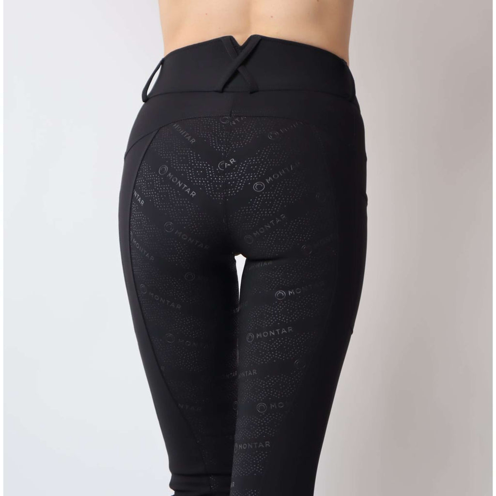 Montar Legging d'Équitation Michelle Rosegold Logo Noir