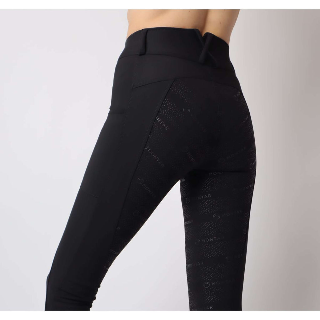 Montar Legging d'Équitation Michelle Rosegold Logo Noir