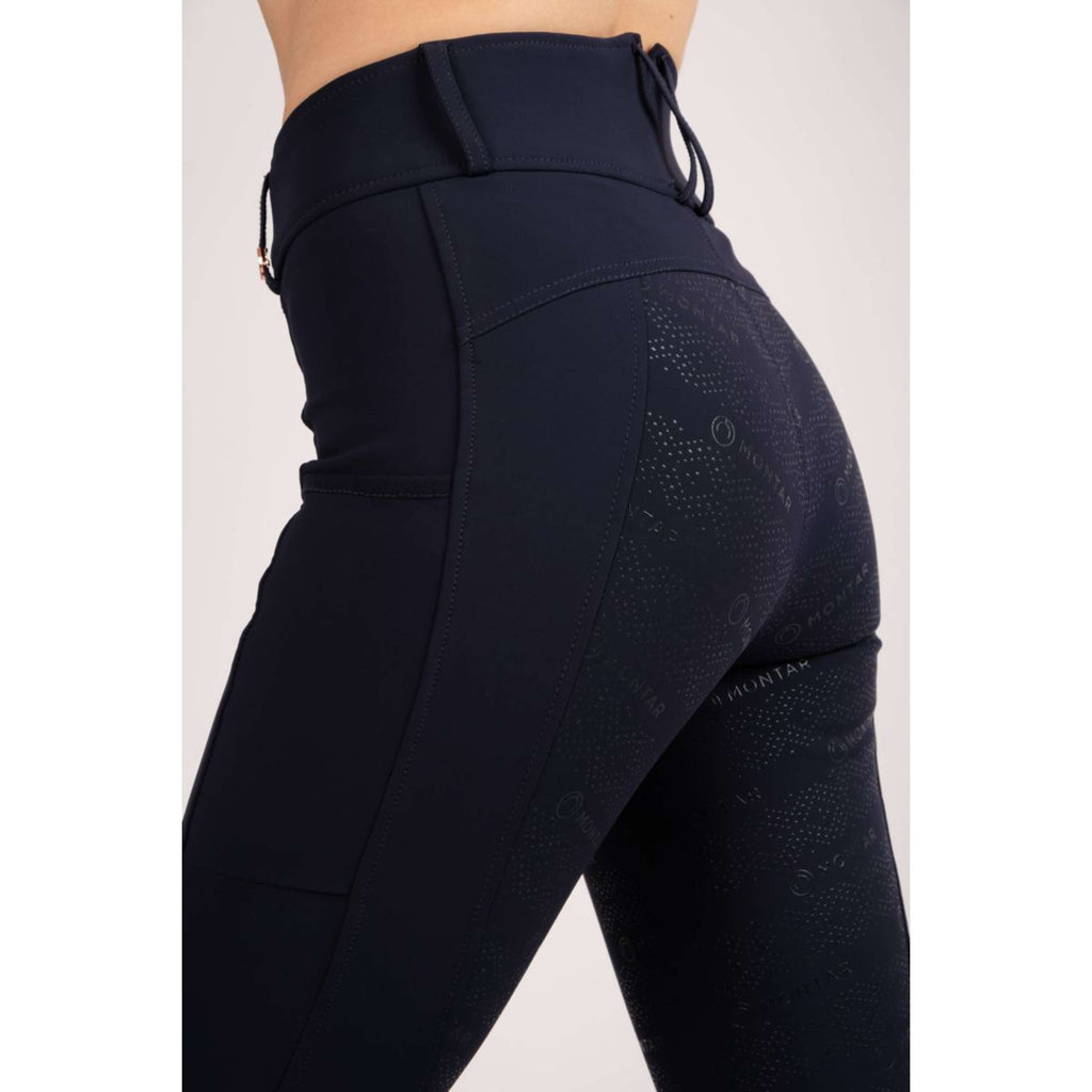 Montar Legging d'Équitation Michelle Rosegold Logo Marin