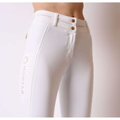 Montar Pantalon d'Équitation Luna Gold Full Grip Blanc