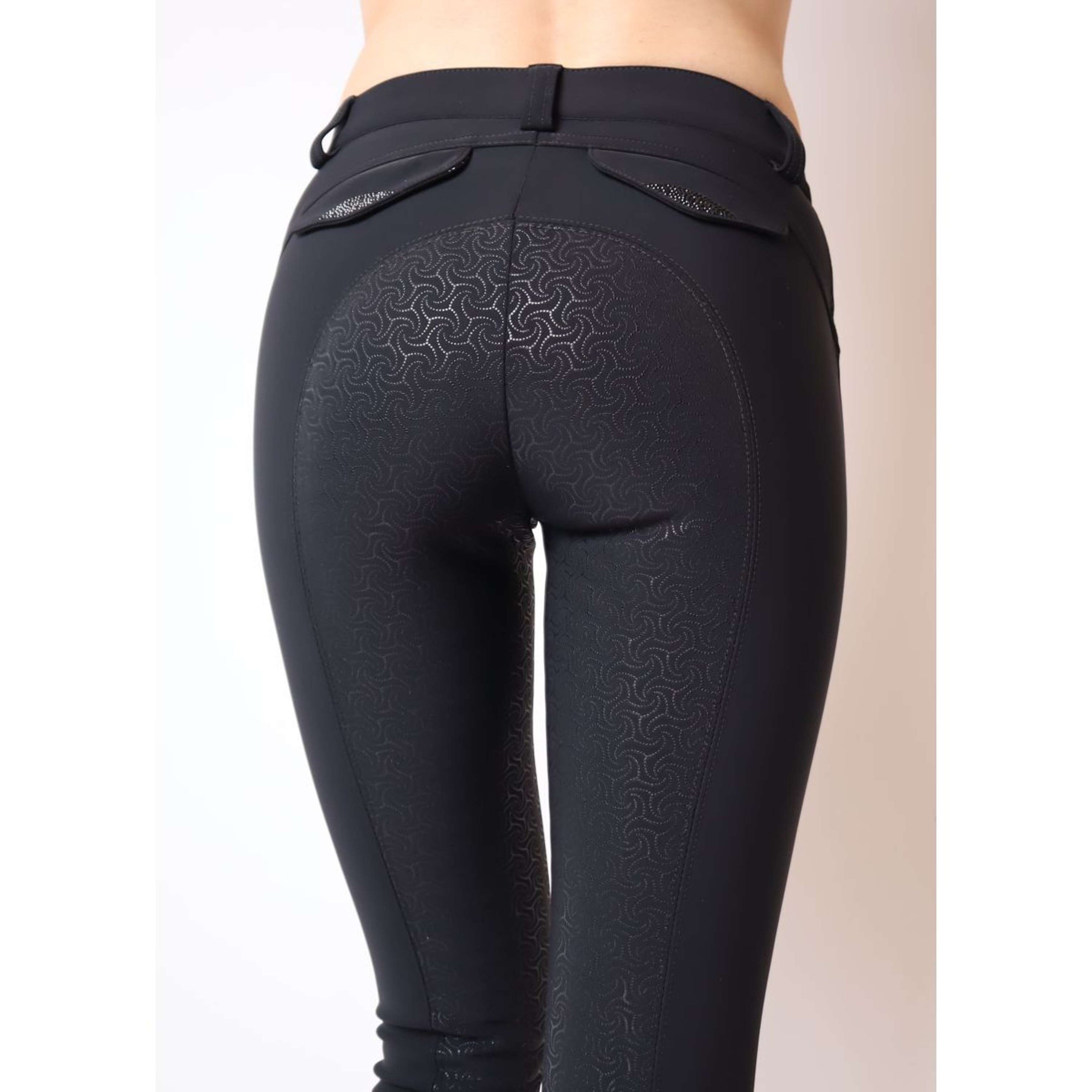 Montar Pantalon d'Équitation Kyla SoftTech Full Grip Noir