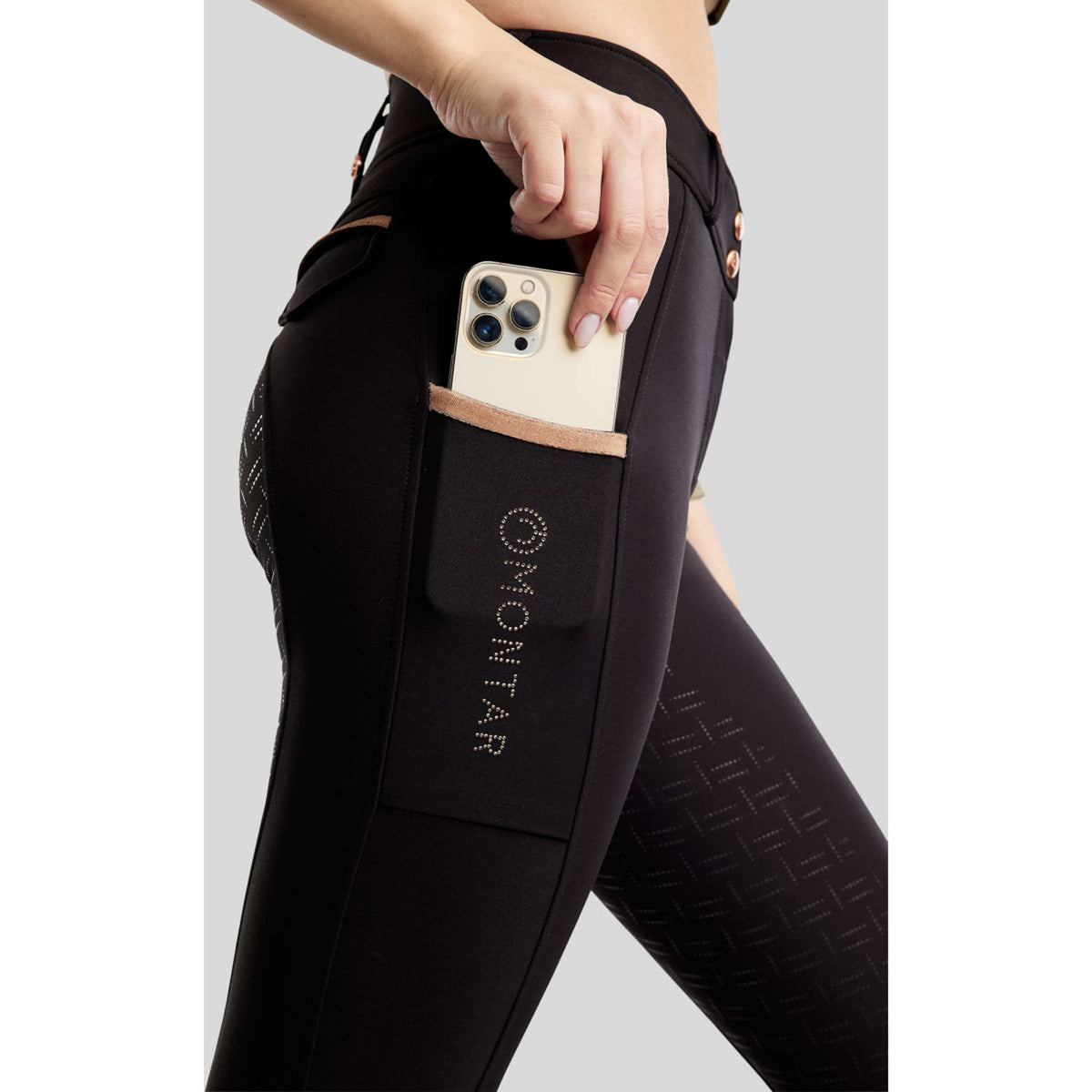 Montar Pantalon d'Équitation MoGlenda Full Grip Noir
