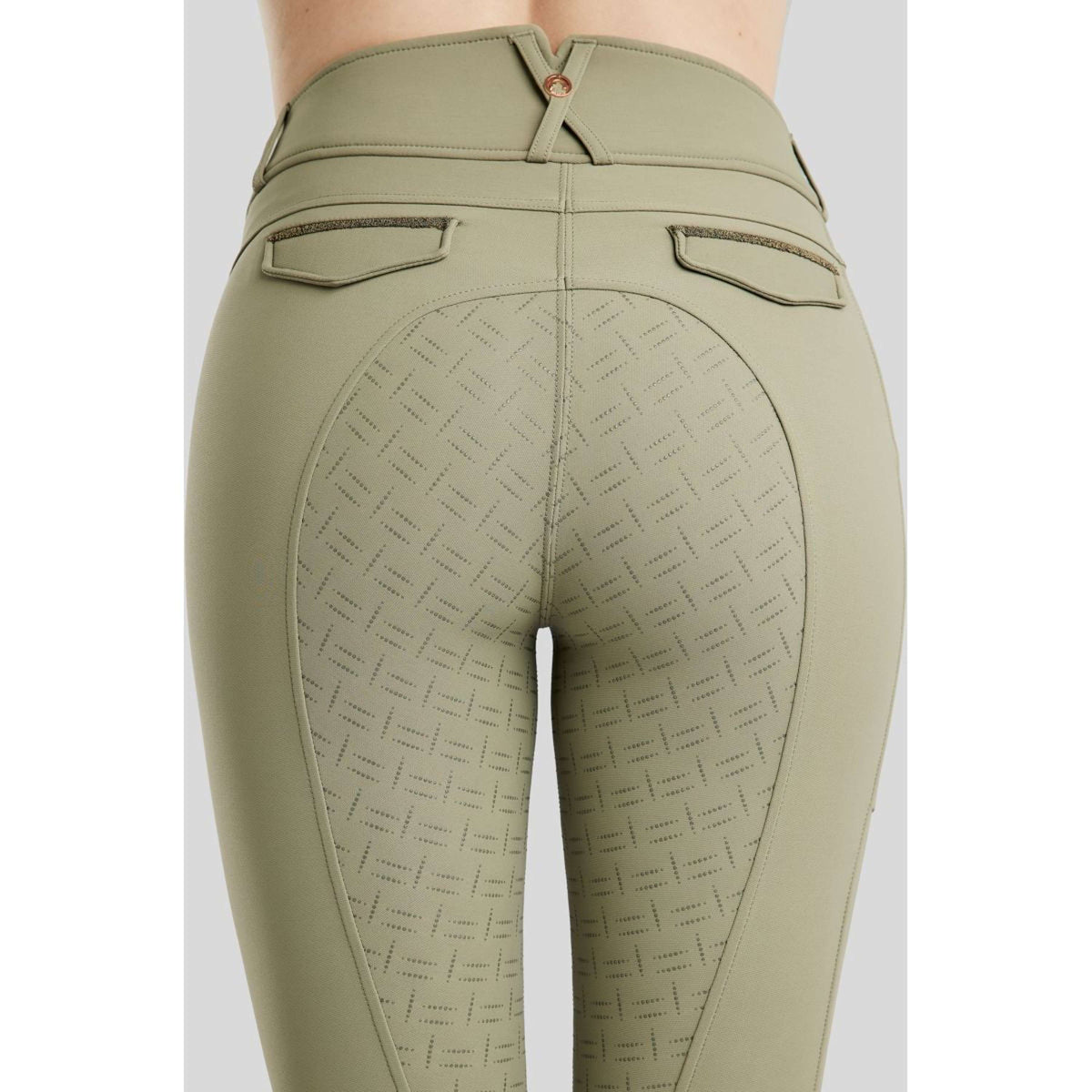 Montar Pantalon d'Équitation MoGlenda Full Grip Dusty Green