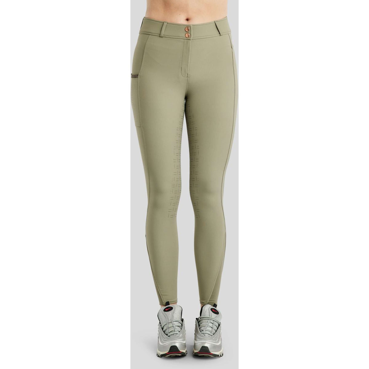 Montar Pantalon d'Équitation MoGlenda Full Grip Dusty Green
