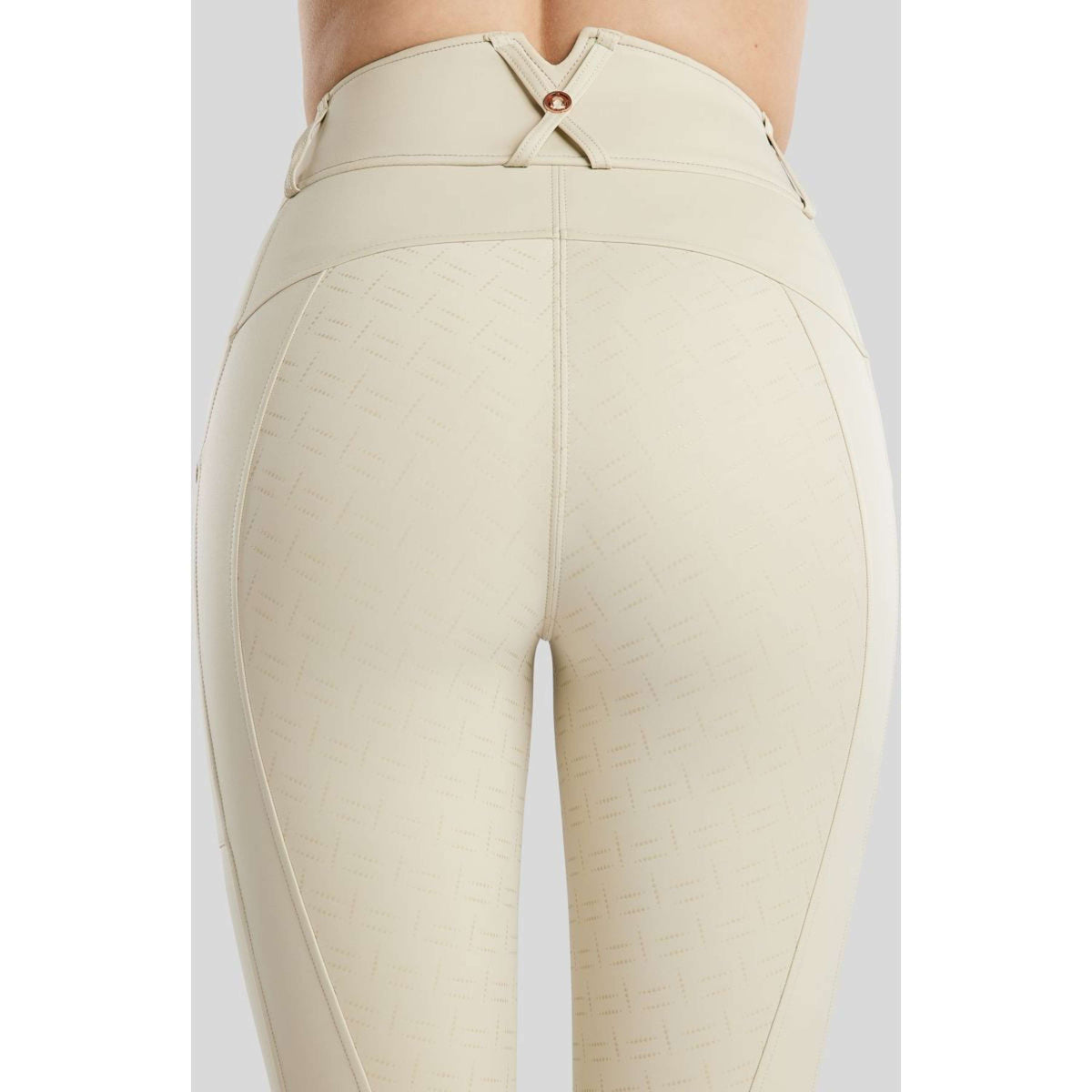 Montar Legging d'Équitation MoGlenda Full Grip Warm Light Grey