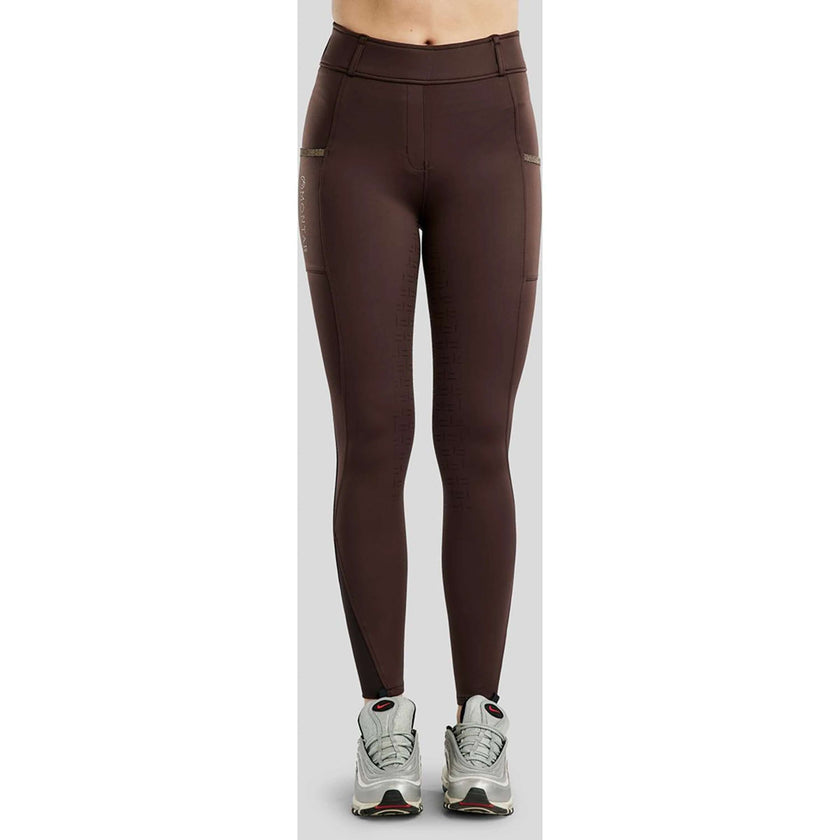 Montar Legging d'Équitation MoGlenda Full Grip Marron