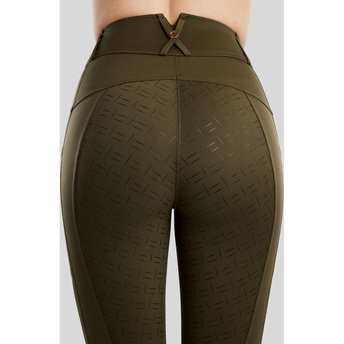 Montar Legging d'Équitation MoGlenda Full Grip Olive