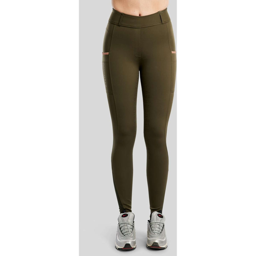 Montar Legging d'Équitation MoGlenda Full Grip Olive