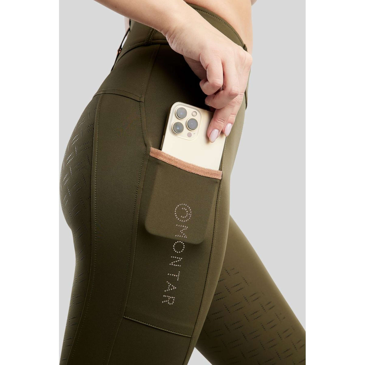 Montar Legging d'Équitation MoGlenda Full Grip Olive