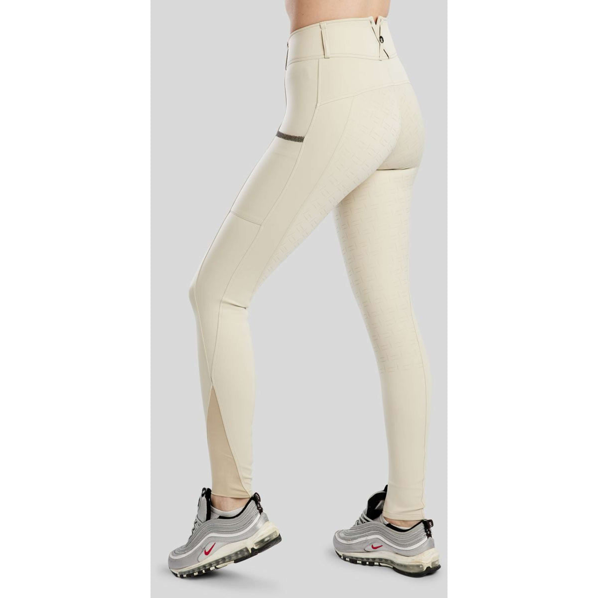 Montar Legging d'Équitation MoGaia Full Grip Warm Light Grey
