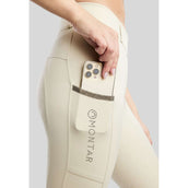 Montar Legging d'Équitation MoGaia Full Grip Warm Light Grey