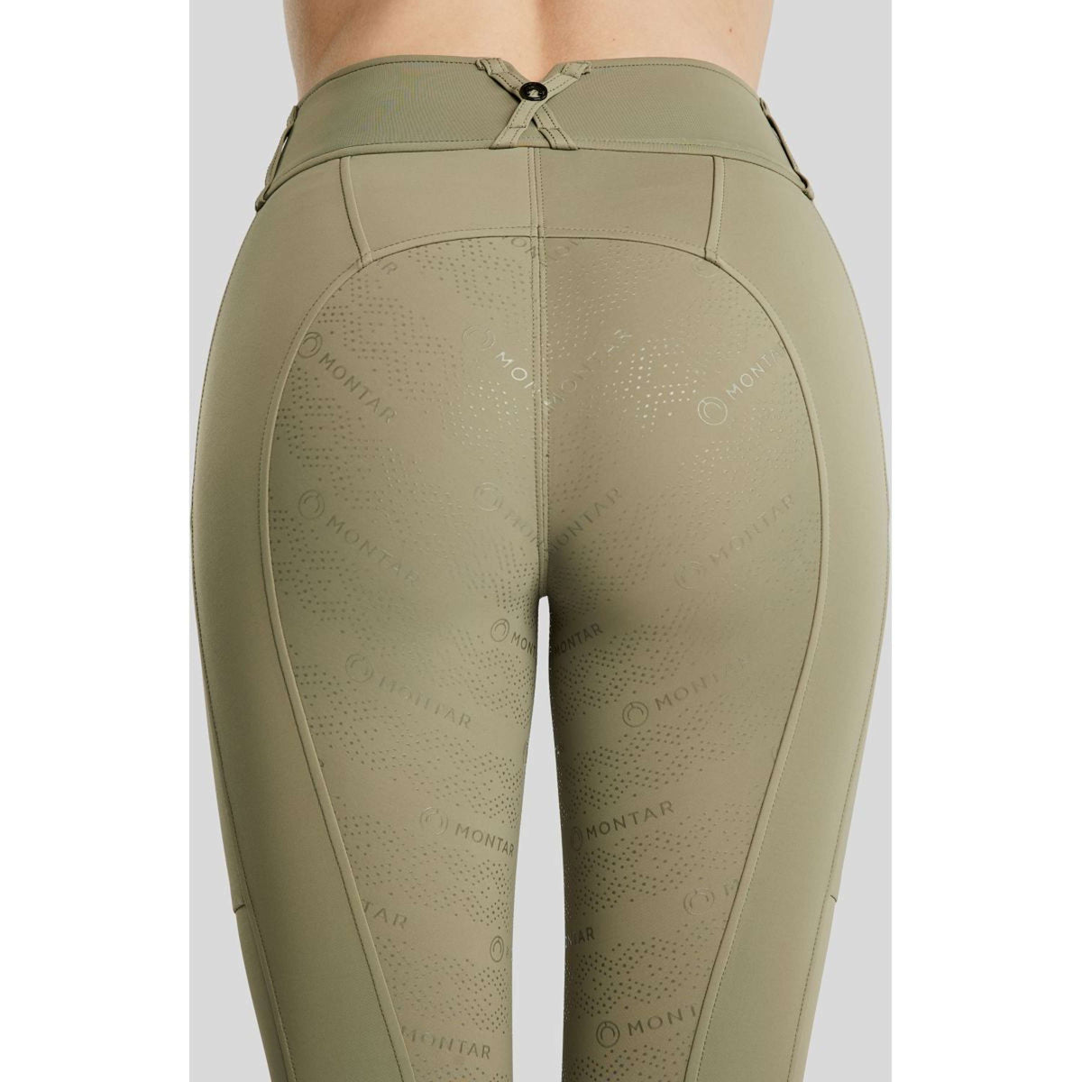 Montar Legging d'Équitation MoErica Winter Full Grip Dusty Green