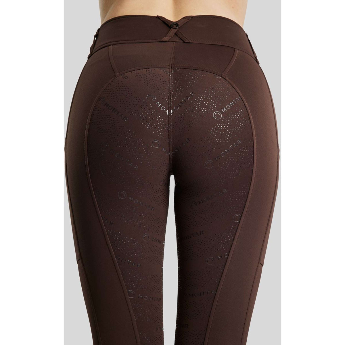 Montar Legging d'Équitation MoErica Winter Full Grip Marron