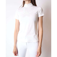 Montar T-shirt de Concours Bling MonTech Blanc