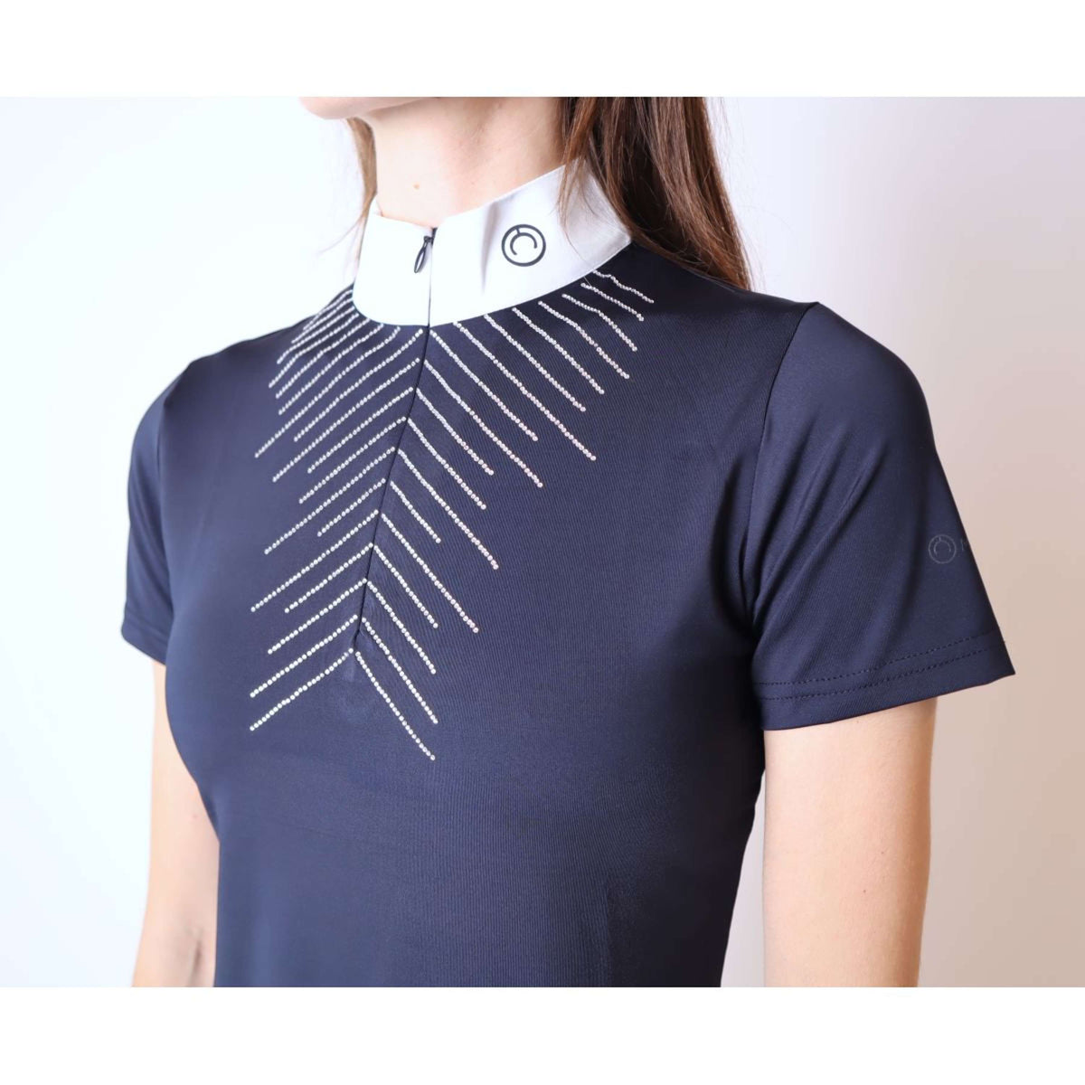 Montar T-shirt de Concours Bling MonTech Marin foncé