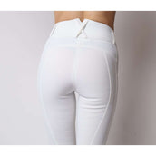 Montar Legging d'Équitation Rosegold Logo Junior Blanc