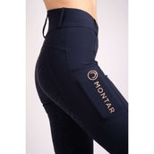 Montar Legging d'Équitation Rosegold Logo Junior Marin