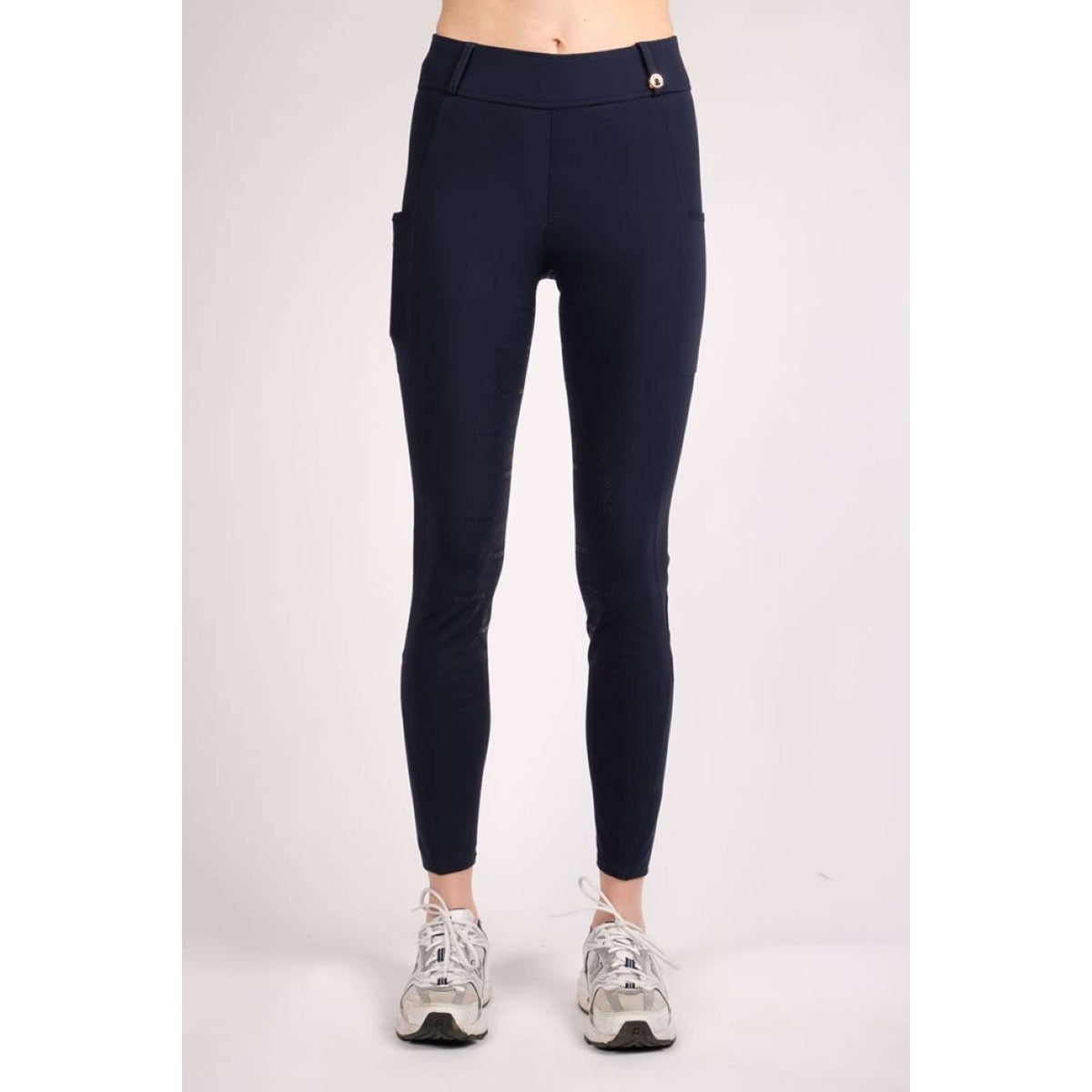 Montar Legging d'Équitation Rosegold Logo Junior Marin