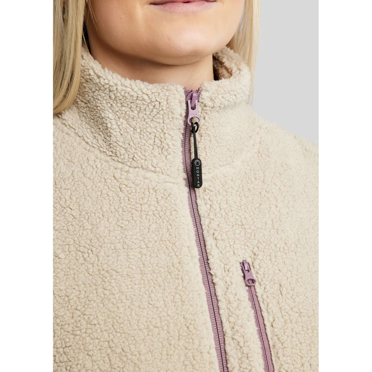 Montar Veste MoEbba Teddy Dusty Rose