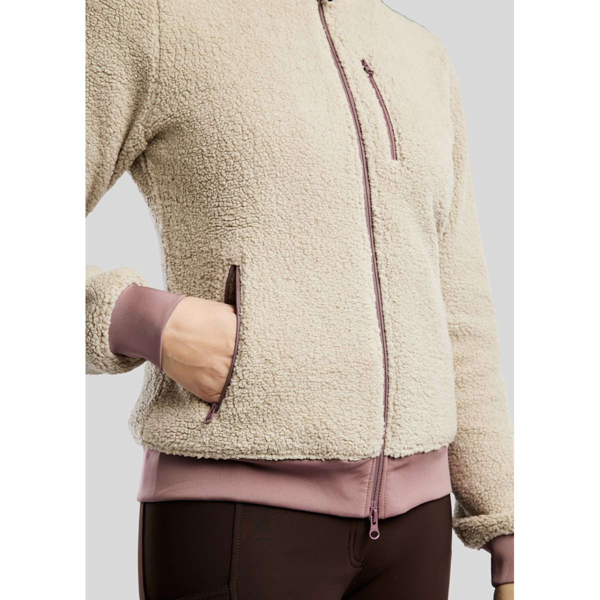 Montar Veste MoEbba Teddy Dusty Rose