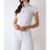 Montar Pantalon d'Équitation Molly Gold Highwaist Full Grip Blanc