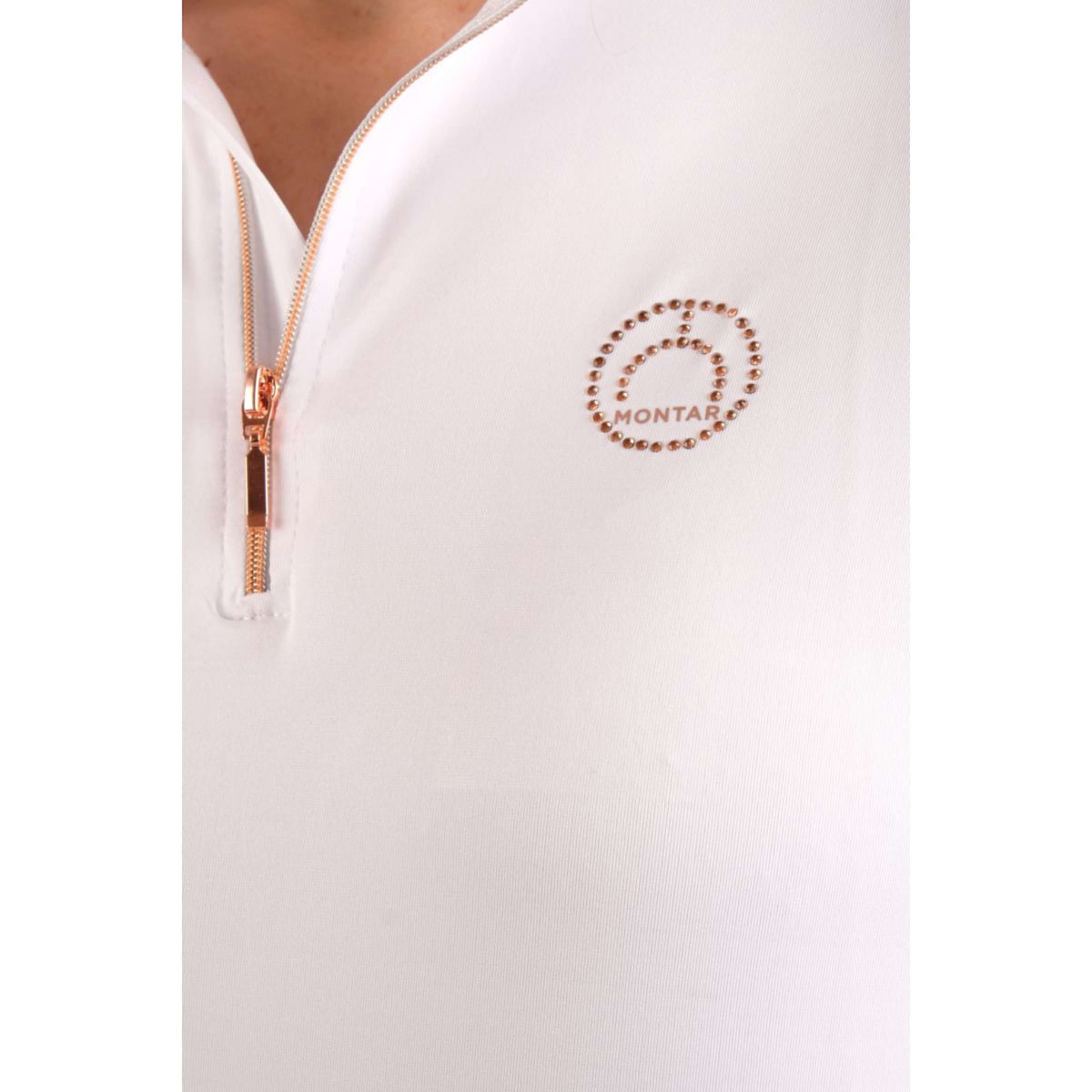 Montar Chemise Everly Rosegold Longues Manches Blanc