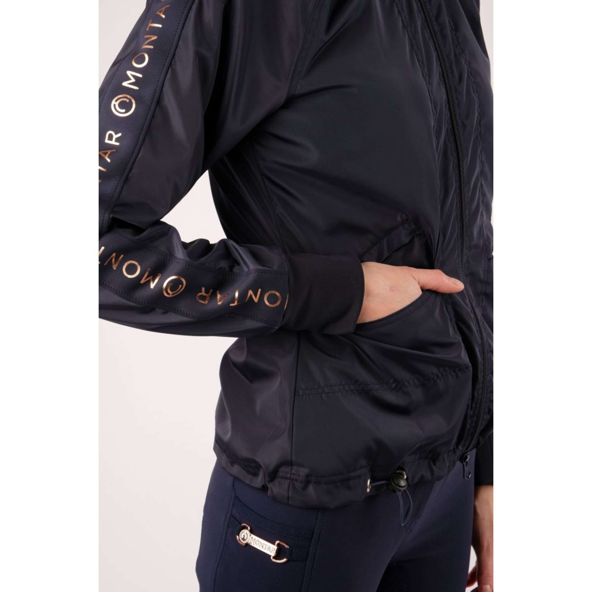 Montar Blouson Frida Rosegold Logo Nylon Marin