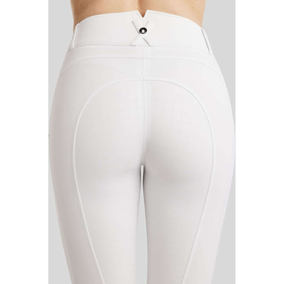 Montar Pantalon d'Équitation MoEmilia Full Grip Blanc