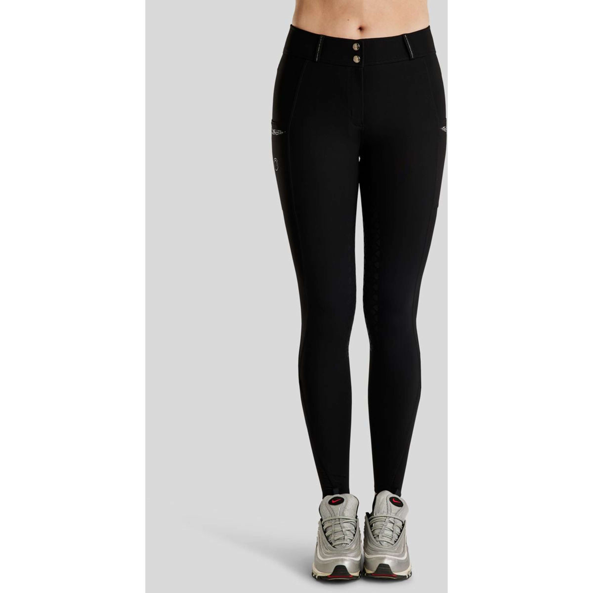 Montar Pantalon d'Équitation MoEmilia Full Grip Noir