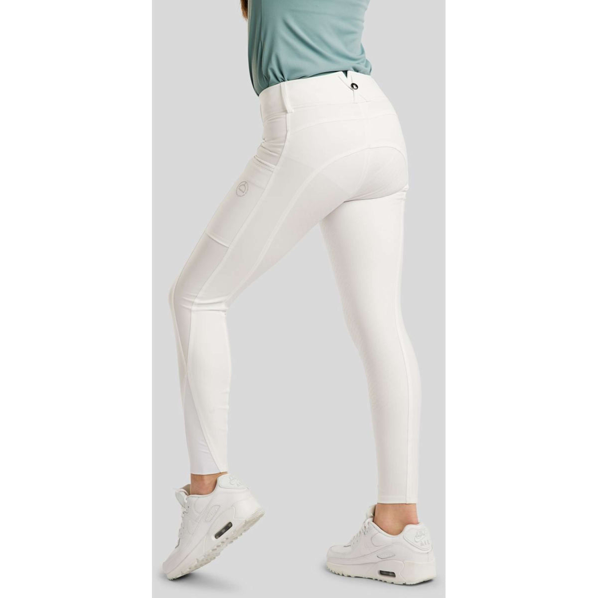Montar Pantalon d'Équitation MoCha Full Grip Blanc