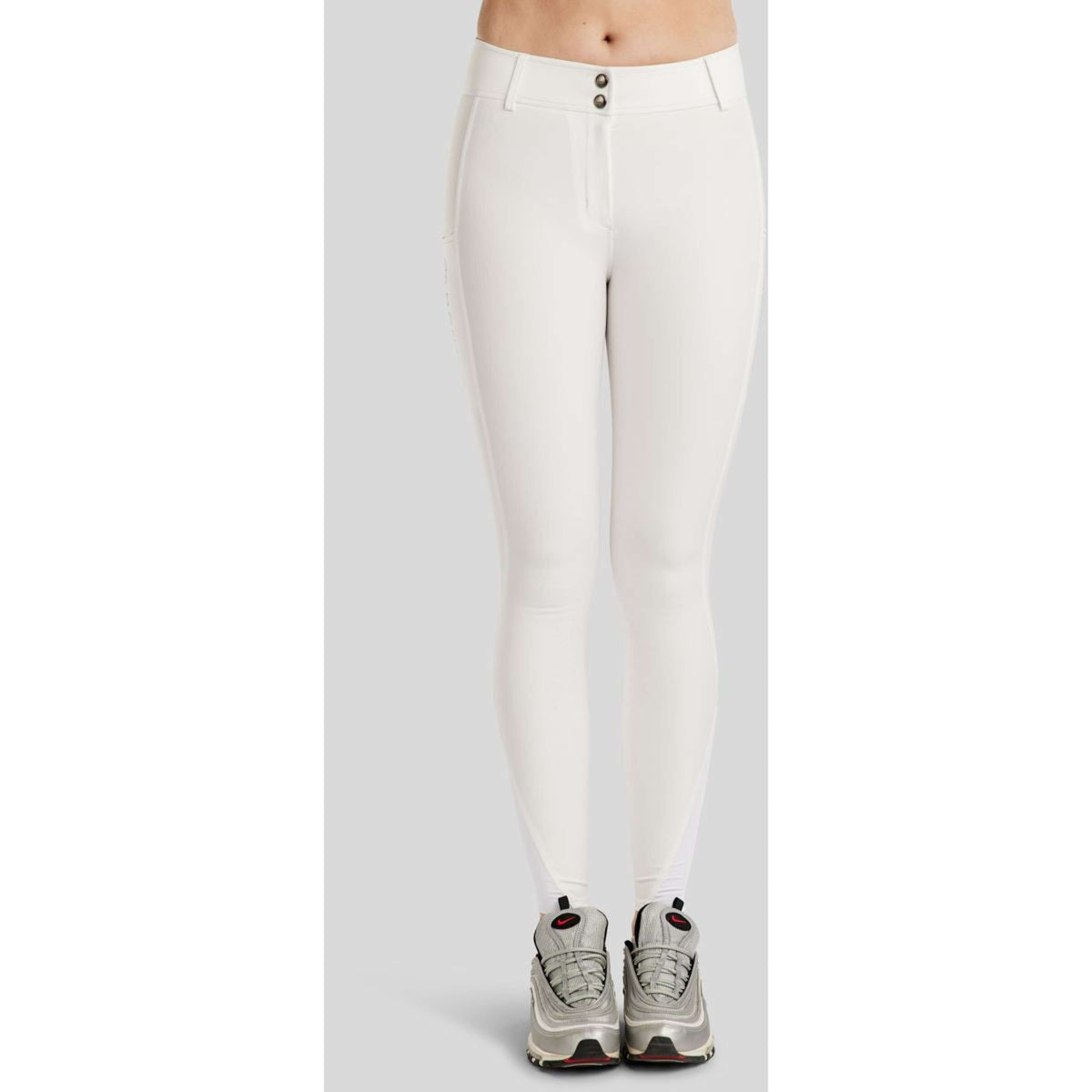 Montar Pantalon d'Équitation MoCha Full Grip Blanc