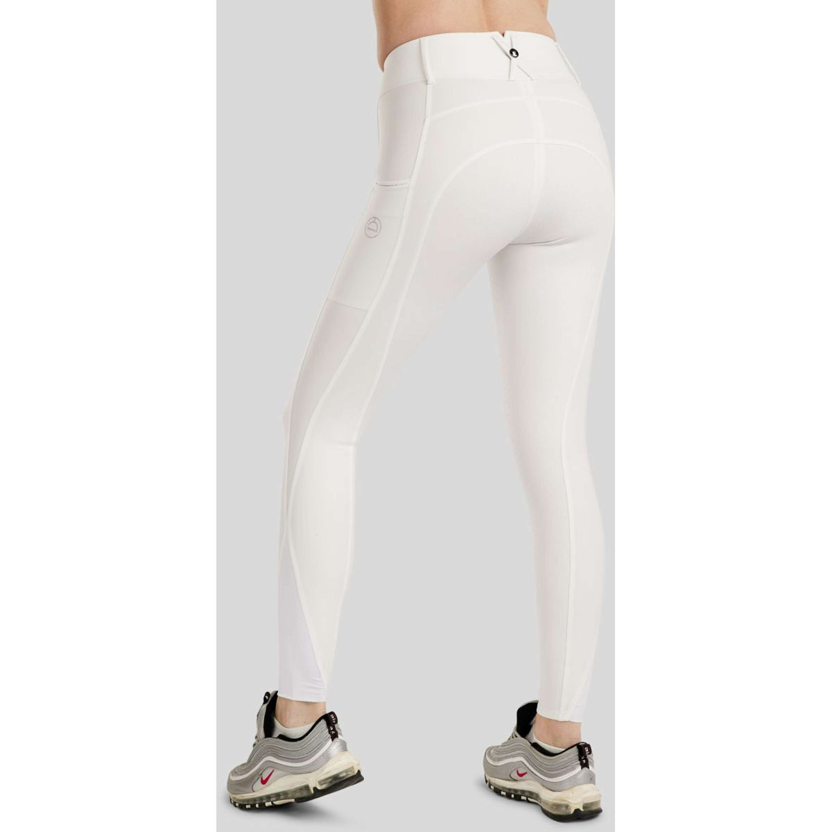 Montar Pantalon d'Équitation MoCha Full Grip Blanc