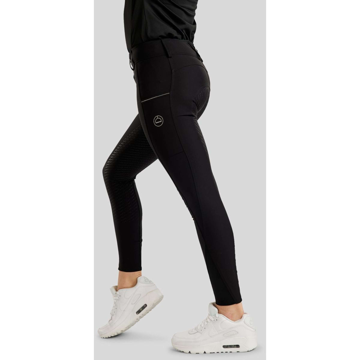 Montar Pantalon d'Équitation MoCha Full Grip Noir