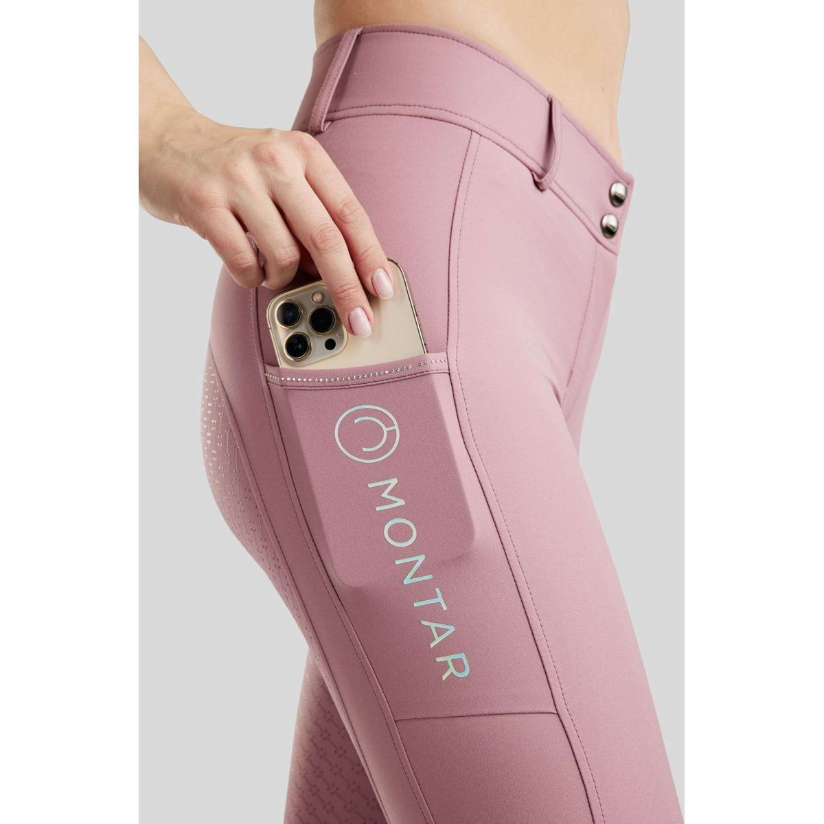 Montar Pantalon d'Équitation MoCha Full Grip Geranie