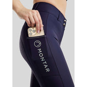 Montar Pantalon d'Équitation MoCha Full Grip Marin